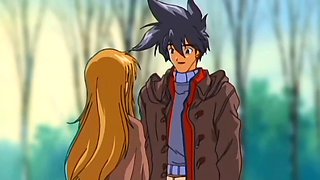 Squirting anime cartoon teen