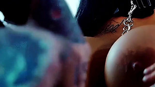 Amica Bentley Straddles a Cock with Her Wet and Hairy Pussy