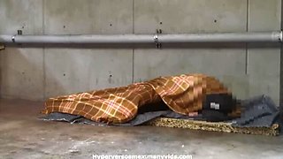 Public Street Fuck with Homeless Daniela - Squirting Mexicana Action