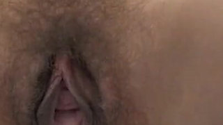 Hairy Pussy in Yellow Stockings