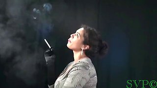 Big Tit BBW Latina Smokes and Fucks