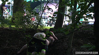 Czech Snooper 4 Festival Slut Fucked in Public During an Exhibitionist Hookup!