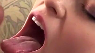 Brunette teen gets anally fucked and sprayed in mouth