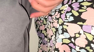 You Can See It When She Strokes the Stranger's Penis