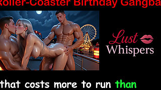 Roller-coaster Birthday Gangbang - English Sex Story