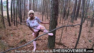 Black Step Daughter-In-Law Railing Chisel In Public Sheisnovember Monstrous Puffies & Areolas Out