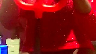 Amateur striptease and Solo masturbation