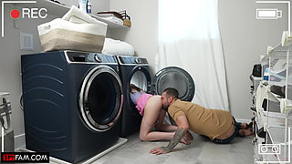 Stepdad Helps Himself To Stuck Stepdaughter's Cunt