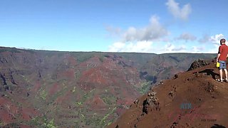 Jade loves the Waimea Canyon!