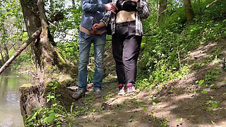 Stepmom Risks Being Seen in The Park
