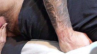 Stepdaughter Attempts to Give Step Daddy a Sneaky BJ - Naughty Boy