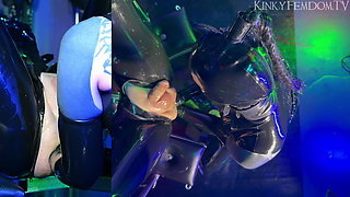Heavy Rubber Double Fisting Birds Eye 4K Ft Mistress Lunatika