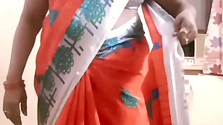 Desi Indian Tamil BBW Wife Latha Nude Body Show Big Boobs Ass Hairy Pussy Saree Tease