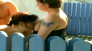 BBW French Ladies Fucked Together in Threesome