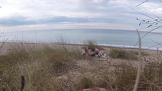 French Teacher Slut Blowjob Amateur on Nude Beach Front Stranger with Cumshot - Misscreamy