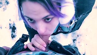 Public Blowjob - Huge Cum Load in the Park