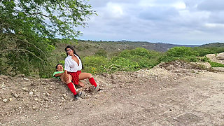 Perverted Old Peasant Finds a Beautiful Student in Uniform in the Countryside and Seduces Her to Have Sex with Her