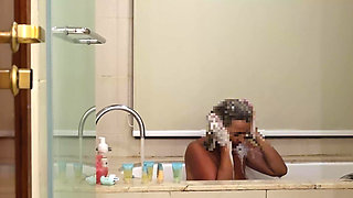 Wife Takes a Shower in a Hotel, MILF, Full Scene, Ep 32901