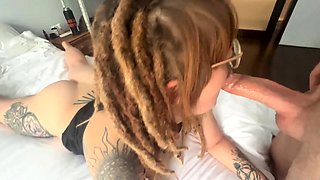 Sexy Slut Gives A Big Cock A Blowjob In The Car