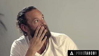 Blonde Doppelganger Kenzie Reeves Fucks Husband While Wife Watches - Hardcore Threesome with Facial Cumshot