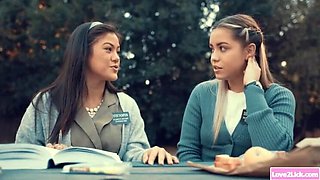 Naughty Nuns Alina Lopez & Kendra Spade Scissoring and Eating Pussy
