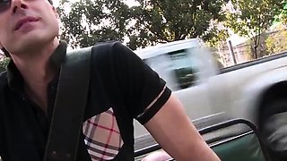 Amateur Thai teen hottie picked up for sex by two strangers