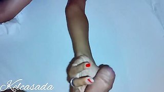 Motel Threesome with Busty MILF Wife and Teen Guy While Husband Watches