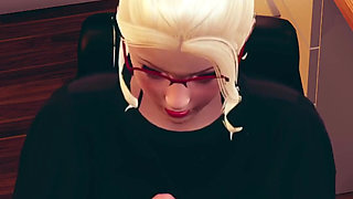 Boss Fucking Secretary After Partners Left the Office