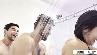 Enchanting Abbie Maley's cock play movie