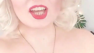 Female domination JOI video: Arya Grander -blonde sexy Domme dirty talk
