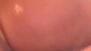 Tied Guy Ridden Hard by Tattooed Babe Then Facialed by BBC