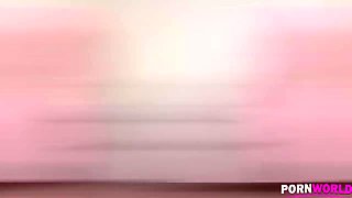 Pink Pantyhose Beauty - She Loves Playing With Her Shaved Pussy