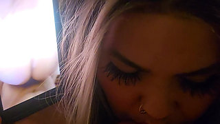 Watching Me Cuck Him During Sph & Light CBT! Flat Pink Pussy Chastity for Cuckie Lol