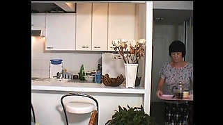 Housewife MILF Ass Fucked and Cumshot on Hairy Pussy by Big Cock