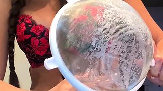 Big boobs milf masturbates with her dildo