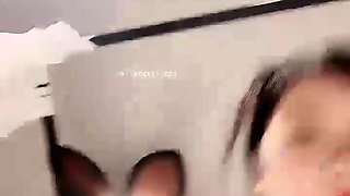 Amateur young teen solo masturbation on her livingroom