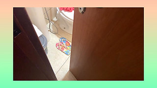 Caught my sister-in-law taking a shower