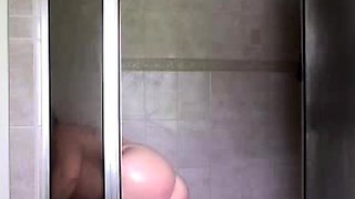 Big-Bottom MILF in the Shower