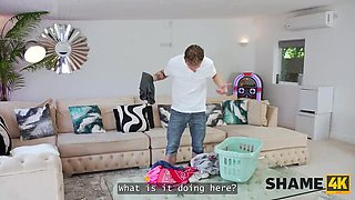 British MILF Eva May Caught by Neighbor in Shameful 4K Hardcore Sex - Big Tits & Stockings