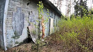 Blonde Solo Girl in Abandoned Sanatorium