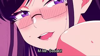 Hentai Room of Guilty Pleasure: Sexy Buxom Nerdy Student Lets Her Teacher Fuck Her In the Lecture Hall