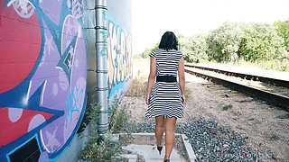 Lola Ash Glamour Video at the Graffiti Wall