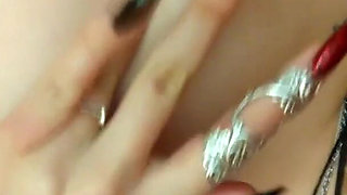 Day gentle homemade striptease, masturbation with a passionate orgasm close up