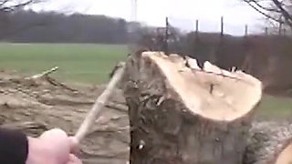 Mouth Stuffed Full of Cock While Fingers Rub Clit