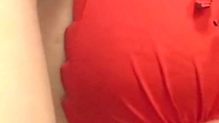 Teen Japan Girl Go to Bath Room for Sit She Really Happy There