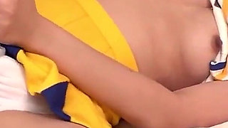 [national champion cheerleading squad, cutest 18-year-old] disguised as a model photoshoot, i give her my first ever massage of