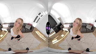 Blond bombshells suck in HD POV bliss