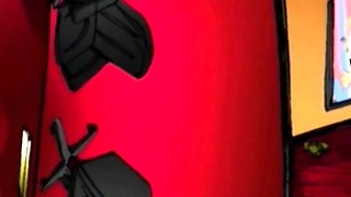 Busty cartoon slut licked
