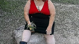 Sexy Nurse Vicki Walks in Park Flashing and Teasing You