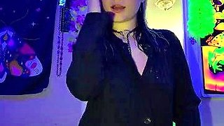 Naughty blonde teen girl loves to use her toy